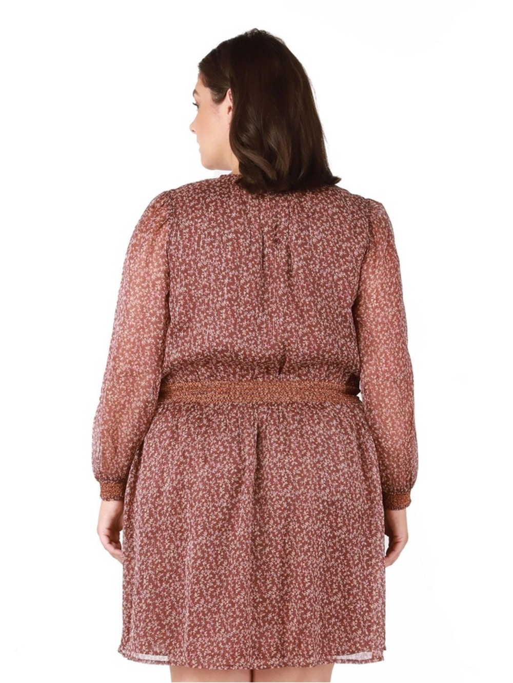 Prairie vibe boho dress w semi sheer exaggerated ballon sleeves shabby chic feel - Picture 4 of 16